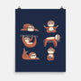 Sloth Yoga-None-Matte-Poster-tobefonseca