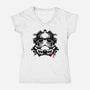 Pop Culture Rorschach-Womens-V-Neck-Tee-tobefonseca