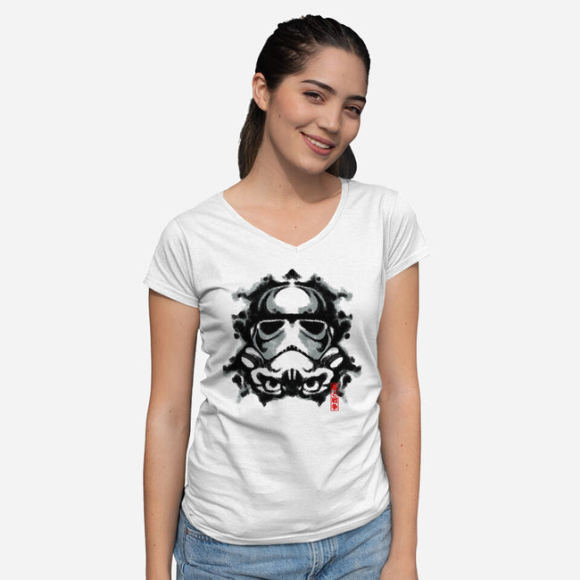Pop Culture Rorschach-Womens-V-Neck-Tee-tobefonseca