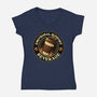 Emotional Support Beverage Coffee-Womens-V-Neck-Tee-tobefonseca