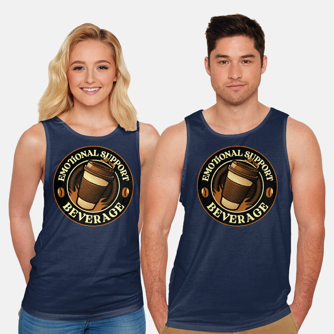 Emotional Support Beverage Coffee-Unisex-Basic-Tank-tobefonseca