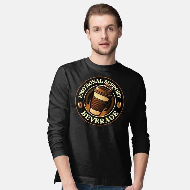 Emotional Support Beverage Coffee-Mens-Long Sleeved-Tee-tobefonseca