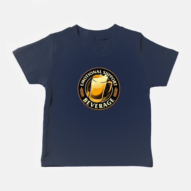 Emotional Support Beverage Beer-Baby-Basic-Tee-tobefonseca