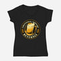 Emotional Support Beverage Beer-Womens-V-Neck-Tee-tobefonseca