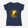 Emotional Support Beverage Beer-Womens-V-Neck-Tee-tobefonseca