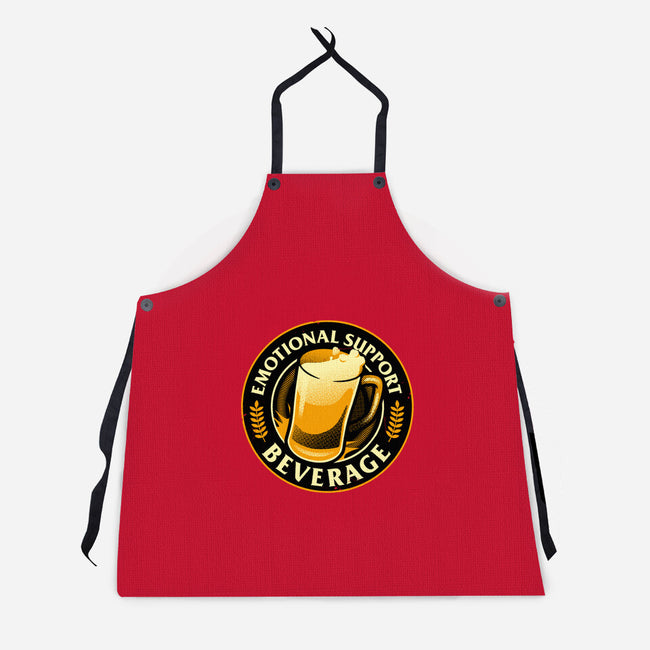 Emotional Support Beverage Beer-Unisex-Kitchen-Apron-tobefonseca