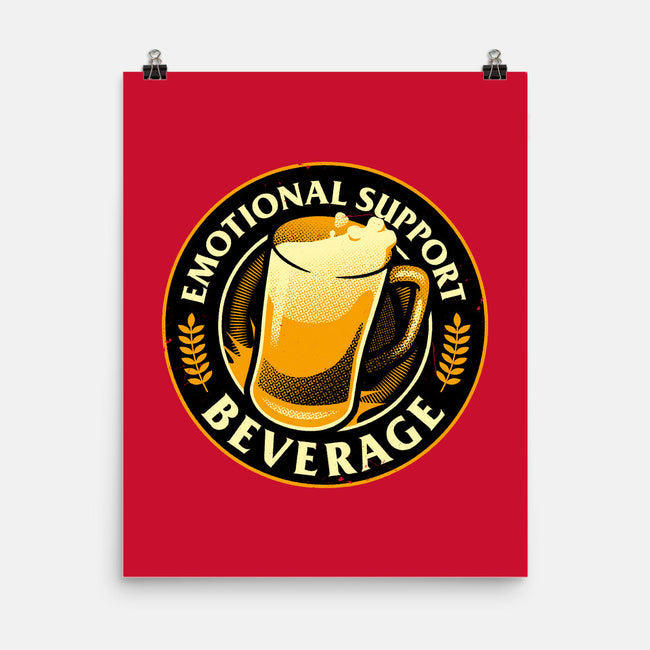 Emotional Support Beverage Beer-None-Matte-Poster-tobefonseca