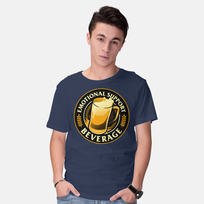 Emotional Support Beverage Beer-Mens-Basic-Tee-tobefonseca