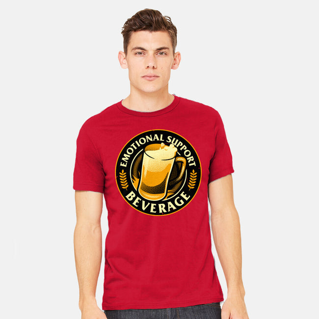 Emotional Support Beverage Beer-Mens-Heavyweight-Tee-tobefonseca