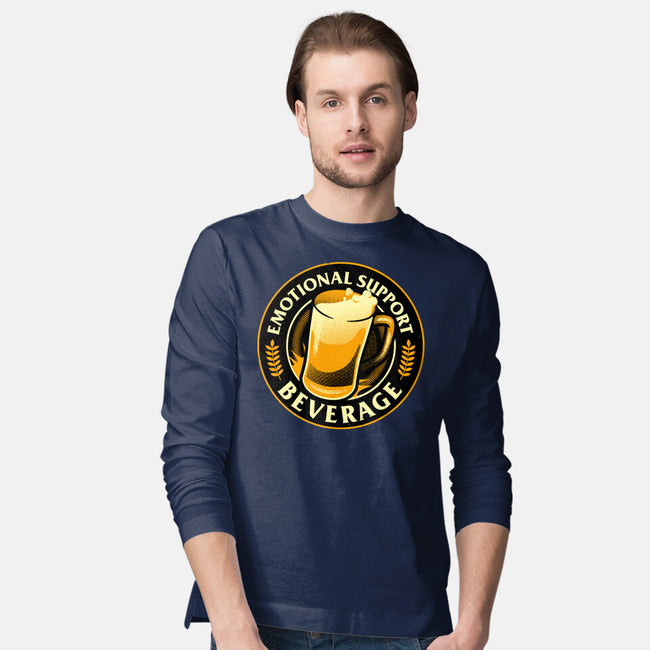 Emotional Support Beverage Beer-Mens-Long Sleeved-Tee-tobefonseca