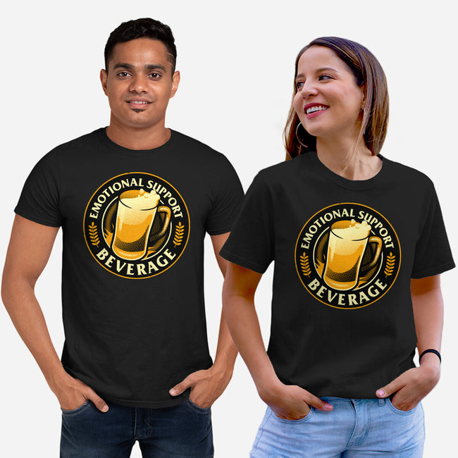 Emotional Support Beverage Beer-Unisex-Basic-Tee-tobefonseca
