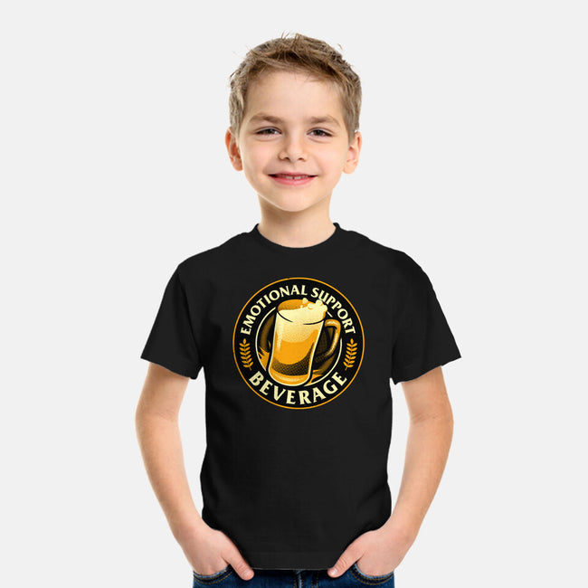 Emotional Support Beverage Beer-Youth-Basic-Tee-tobefonseca