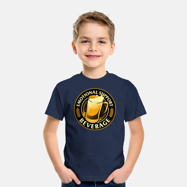 Emotional Support Beverage Beer-Youth-Basic-Tee-tobefonseca