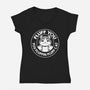 Fluff You You Fluffin Fluff Cat-Womens-V-Neck-Tee-tobefonseca