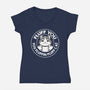 Fluff You You Fluffin Fluff Cat-Womens-V-Neck-Tee-tobefonseca