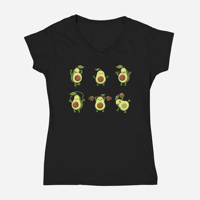 Avocardio-Womens-V-Neck-Tee-tobefonseca
