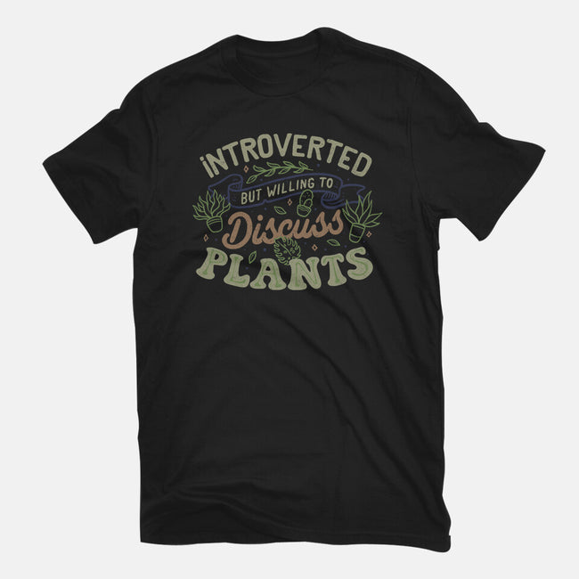 Introverted But Willing To Discuss Plants-Mens-Heavyweight-Tee-tobefonseca