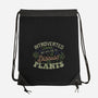 Introverted But Willing To Discuss Plants-None-Drawstring-Bag-tobefonseca