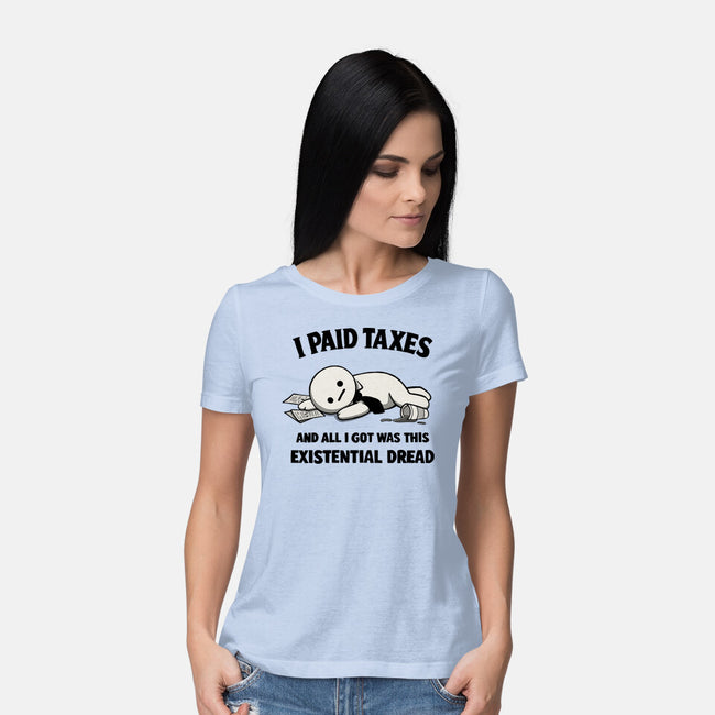 I Paid Taxes-Womens-Basic-Tee-Loobs