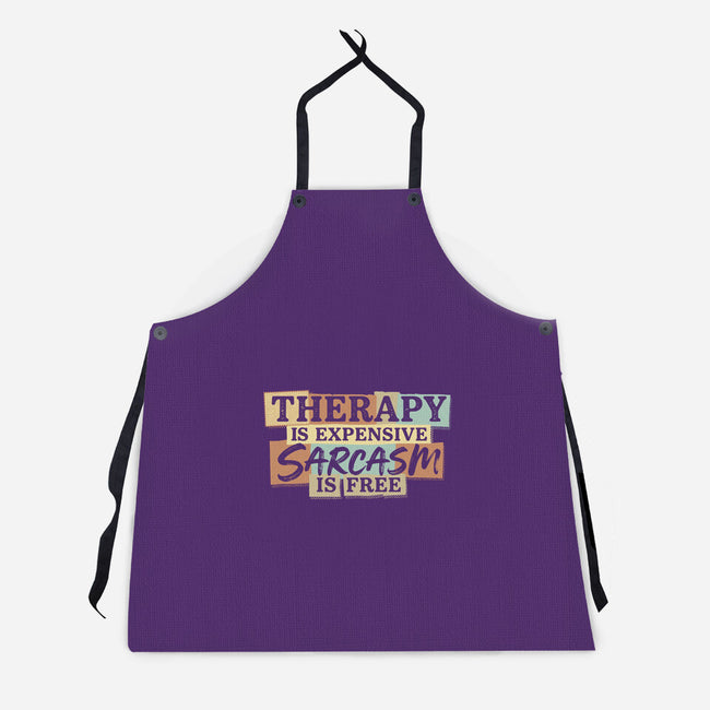 Sarcasm Is Free-Unisex-Kitchen-Apron-Popnotic