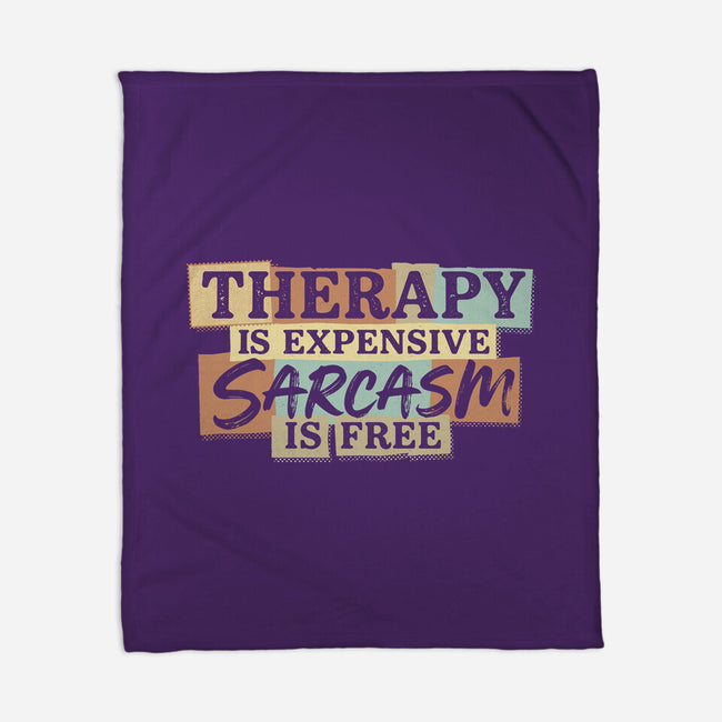 Sarcasm Is Free-None-Fleece-Blanket-Popnotic