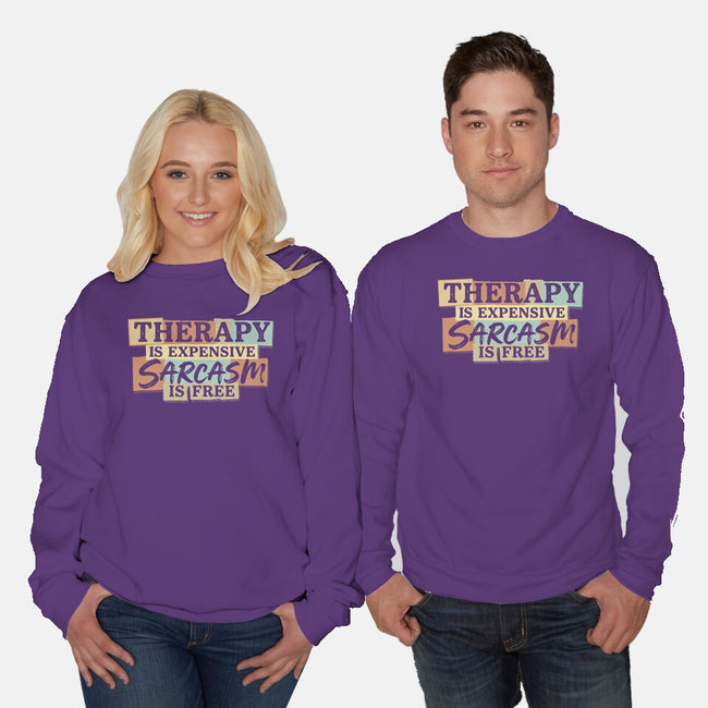 Sarcasm Is Free-Unisex-Crew Neck-Sweatshirt-Popnotic