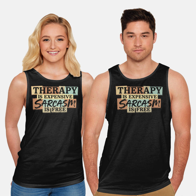 Sarcasm Is Free-Unisex-Basic-Tank-Popnotic