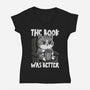 The Book Was Better IMO-Womens-V-Neck-Tee-Popnotic