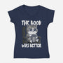 The Book Was Better IMO-Womens-V-Neck-Tee-Popnotic