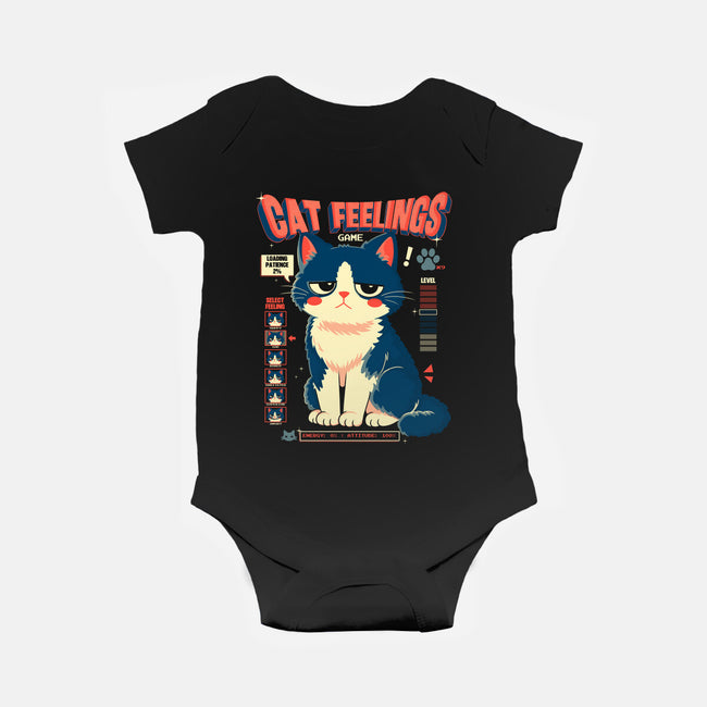 Cat Feelings Game-Baby-Basic-Onesie-Eoli Studio