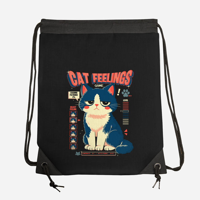 Cat Feelings Game-None-Drawstring-Bag-Eoli Studio
