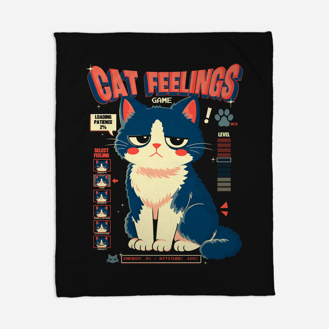 Cat Feelings Game-None-Fleece-Blanket-Eoli Studio