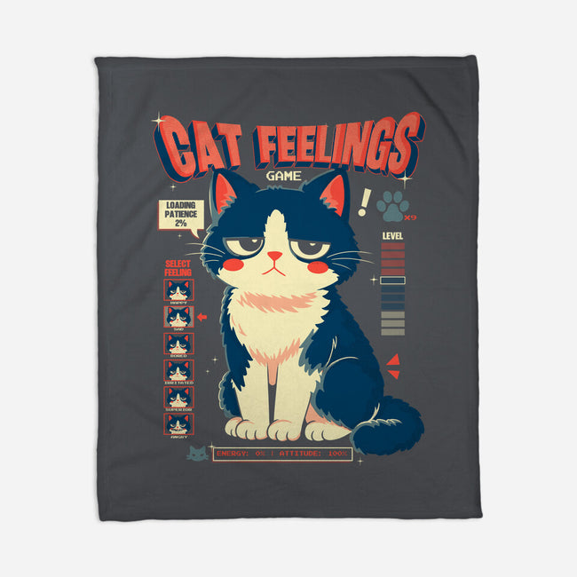 Cat Feelings Game-None-Fleece-Blanket-Eoli Studio