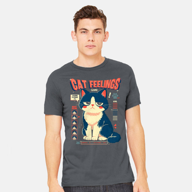 Cat Feelings Game-Mens-Heavyweight-Tee-Eoli Studio