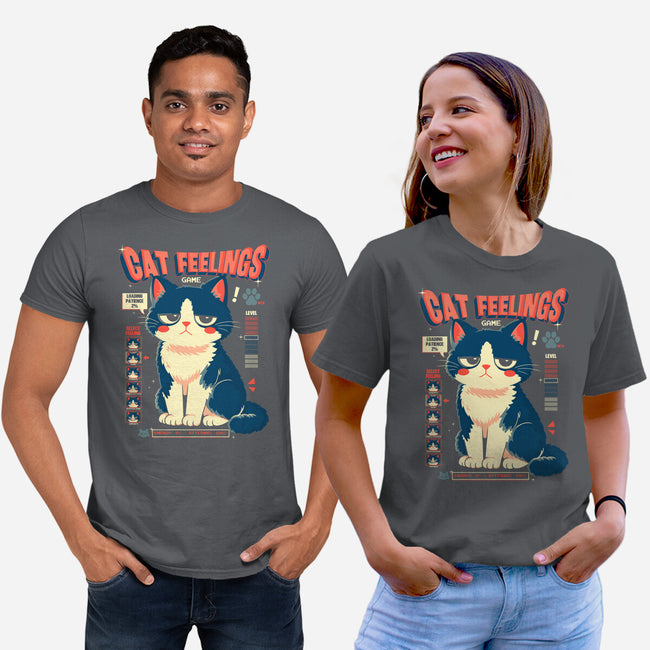 Cat Feelings Game-Unisex-Basic-Tee-Eoli Studio