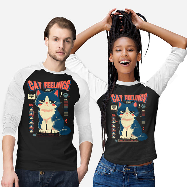 Cat Feelings Game-Unisex-Baseball-Tee-Eoli Studio