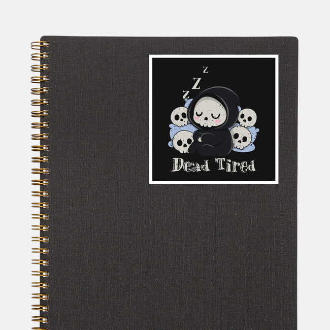 Dead Tired Death Sleeping-None-Glossy-Sticker-Loobs