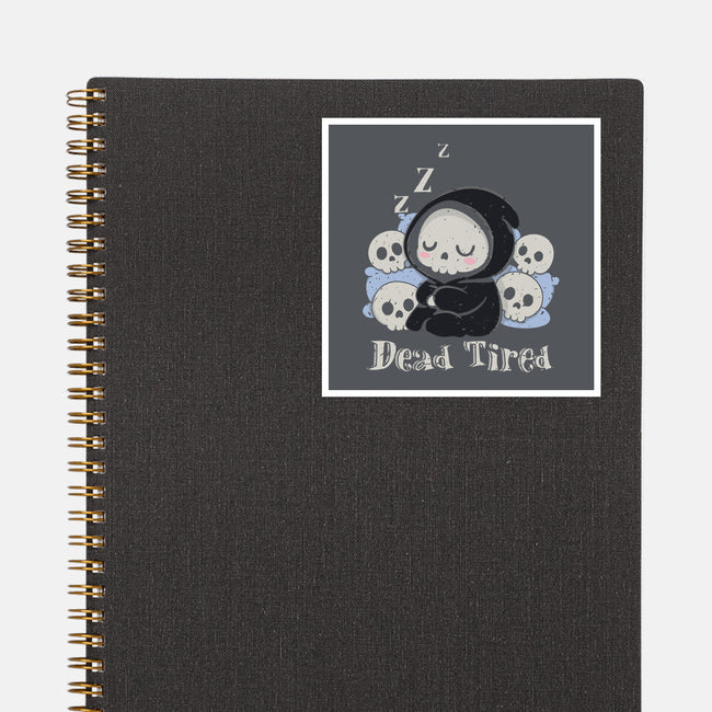 Dead Tired Death Sleeping-None-Glossy-Sticker-Loobs