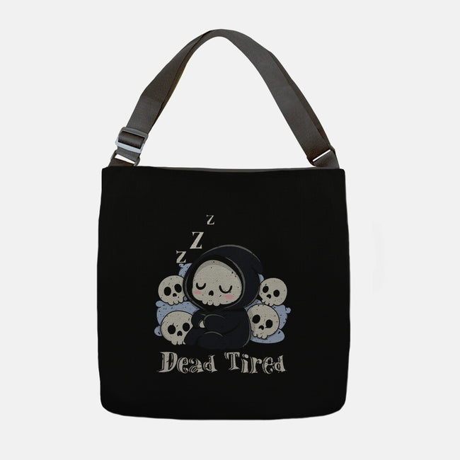 Dead Tired Death Sleeping-None-Adjustable Tote-Bag-Loobs