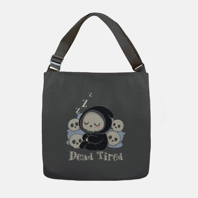 Dead Tired Death Sleeping-None-Adjustable Tote-Bag-Loobs