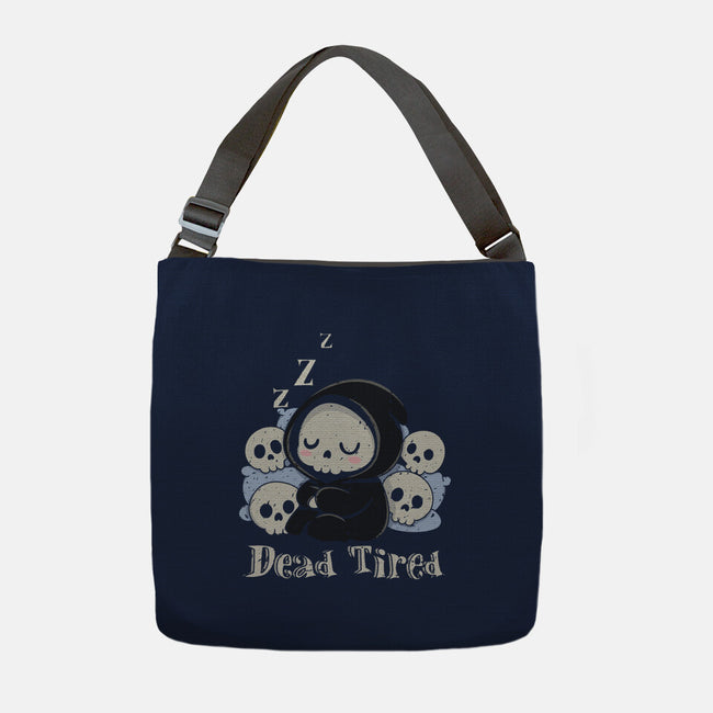 Dead Tired Death Sleeping-None-Adjustable Tote-Bag-Loobs