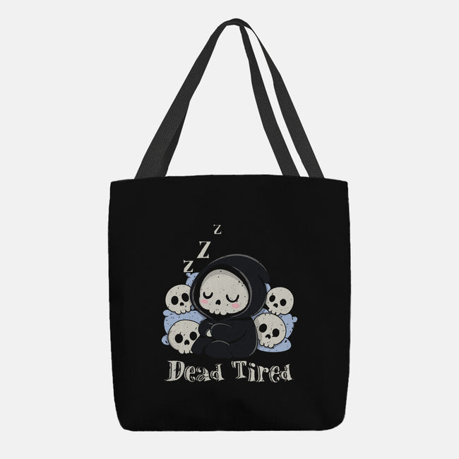 Dead Tired Death Sleeping-None-Basic Tote-Bag-Loobs