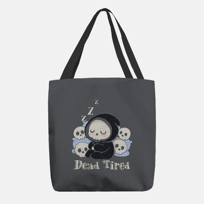 Dead Tired Death Sleeping-None-Basic Tote-Bag-Loobs