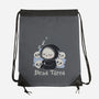 Dead Tired Death Sleeping-None-Drawstring-Bag-Loobs