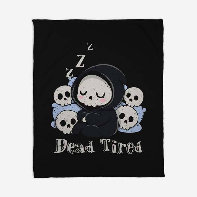 Dead Tired Death Sleeping-None-Fleece-Blanket-Loobs