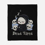 Dead Tired Death Sleeping-None-Fleece-Blanket-Loobs