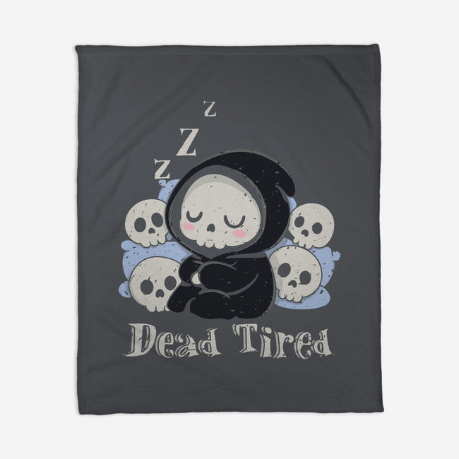 Dead Tired Death Sleeping-None-Fleece-Blanket-Loobs