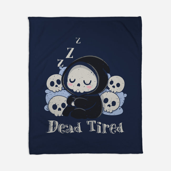 Dead Tired Death Sleeping-None-Fleece-Blanket-Loobs