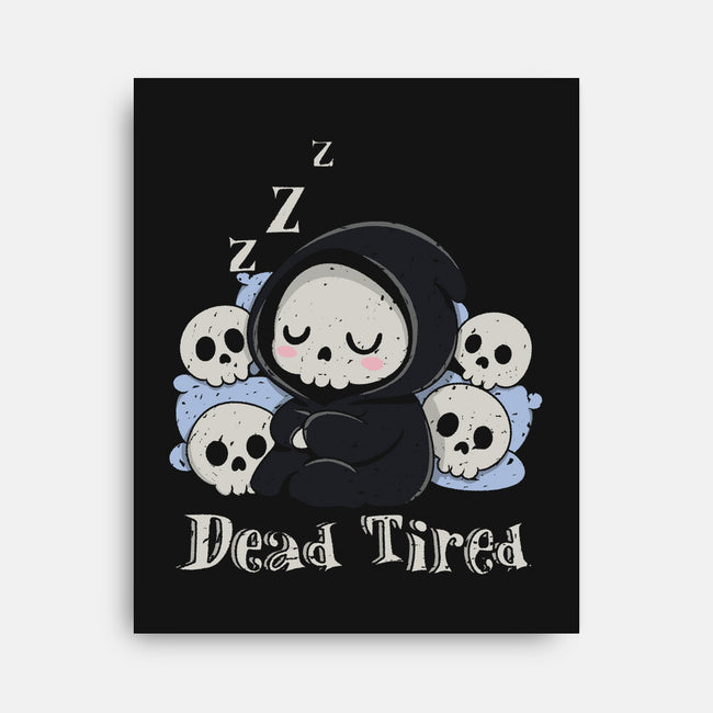 Dead Tired Death Sleeping-None-Stretched-Canvas-Loobs