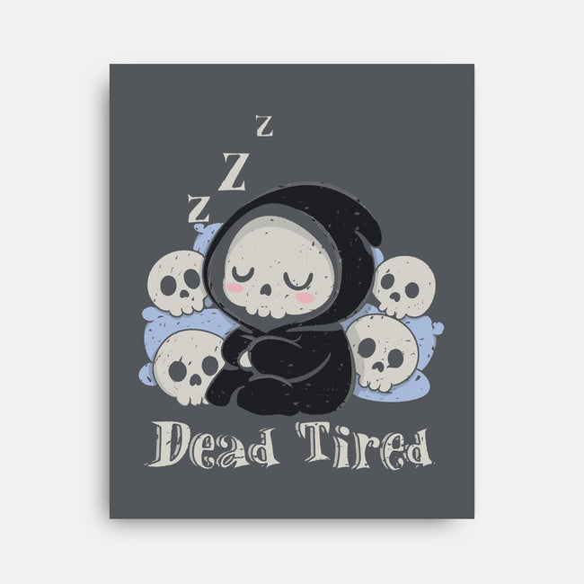 Dead Tired Death Sleeping-None-Stretched-Canvas-Loobs